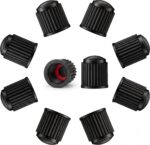 ZYOC Tyre Dust Valve Caps with O-Seal Ring, 10 pcs
