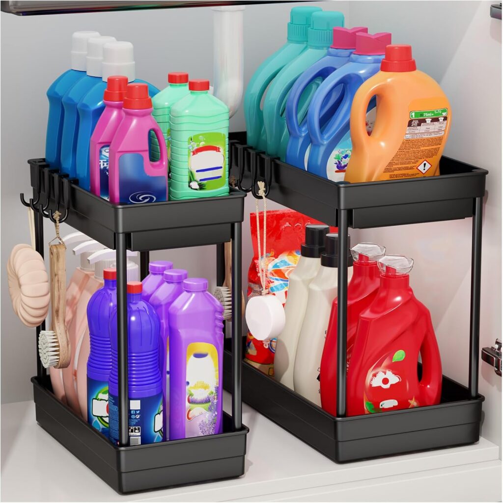 PurKeep under-sink organisers, 2 pack – Black