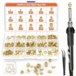 Preciva Heated threaded insert installation kit – 350PCS – gold