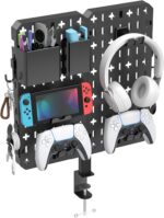 KDD Desktop gaming accessory pegboard – Black