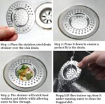 Toced Stainless Steel Kitchen Sink Strainer Plug – Silver 2 Pack - Image 6
