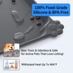 Reopet Raised-edge silicone pet feeding mat – Grey - Image 5