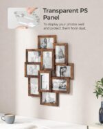 SONGMICS Four-by-six photo-frame set – 10 Frames – Rustic Brown – 1.8 kg - Image 4