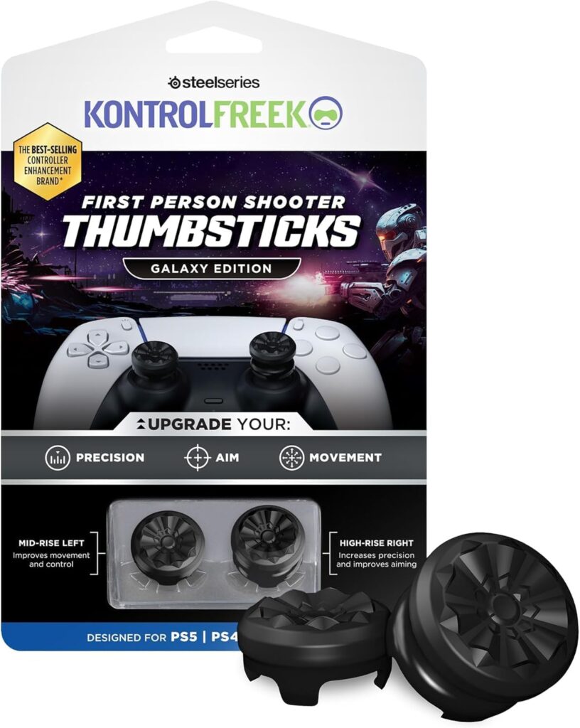 KontrolFreek Controller thumbstick grip extenders – Black