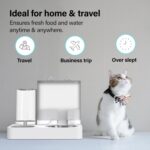 Vivo Technologies Gravity pet feeder and water dispenser – Dark Grey – 2.2 litres - Image 4