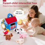 Plush farm animal activity set – Compact – Multicolor - Image 4