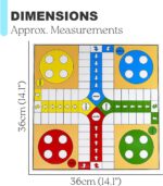 Navoys Classic Ludo board game – One Size – Multicolor - Image 2