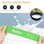 Gritin Resistance Bands Set, 5 Strength Levels, Carrying Case – Green - Blue- Yellow - Red - Black - Image 3