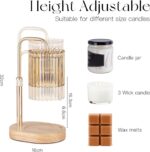 Candeldo Adjustable candle warmer lamp – Gold - Image 2