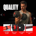 Straame Adjustable dumbbell and barbell set – Black - Image 4
