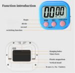 Vnvnvnv Multi-functional Digital Kitchen Timer | ABS material – White - Image 6