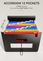 ABC life A4 expanding file, 12 pockets – Multicoloured - 12 Pockets - Image 2