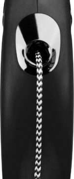 flexi Retractable cord dog lead – S: 5m (max. 12kg) – black - Image 3