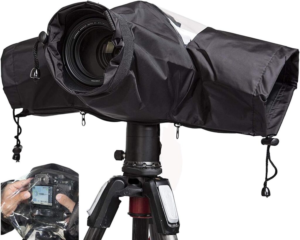 Camera rain cover – Black