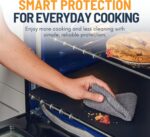 Linda's Essentials Reusable oven protector liners – 2 Pack (Medium) – Black – 2-pack - Image 8