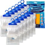 ANSIO wardrobe hanging dehumidifier bags 12 pack – White – 250 ml