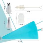 Zikrange ltd Reusable icing piping bag and nozzle kit – Blue - Image 2