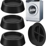 Washing-machine vibration pads – Black – 4-pack