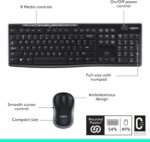 Logitech MK270 wireless keyboard and mouse, UK layout – Black - Image 8