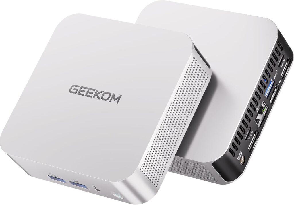 GEEKOM Mini desktop computer – A6 – White(16GB+1TB)