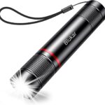 Blukar Rechargeable LED Torch, 4 Modes, Adjustable Focus – 1 PACK – Black