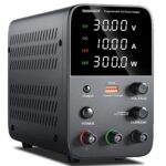 Adjustable laboratory DC bench power supply – Black