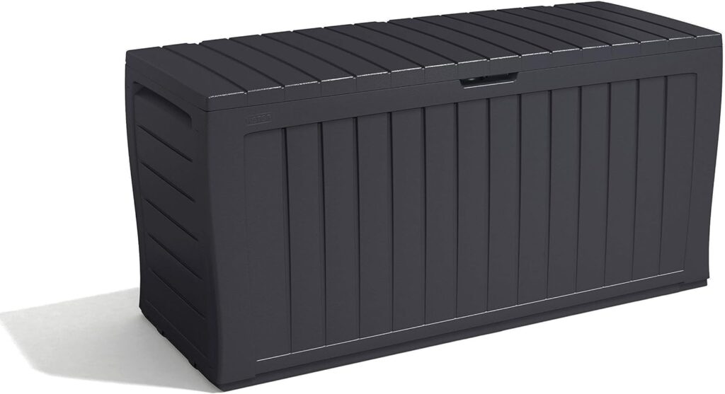 Keter Weatherproof garden storage chest – Grey – 270 litres