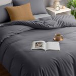 Utopia Bedding Microfibre duvet cover set – Double – Grey – 3-pack