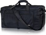 65L Foldable Travel Duffle Bag Waterproof Holdall Luggage Bags – Foldable Holdall Bag 65l – 24.5 x 11.5 x 14 inches – Black
