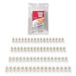 brackit Screw terminal connector strips – Clear – 4-pack