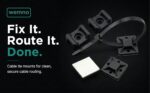 WEMNO Screw-mounted cable tie anchor bases – Black - Image 9