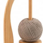 NECBAOA Rotating wooden yarn holder – Wood-coloured