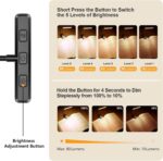 Gritin 19-LED rechargeable clip-on reading light – Black - Image 2