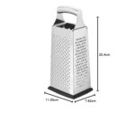 Amazon Basics Four-sided stainless box grater – Black - Image 5