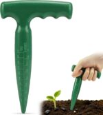 Planter Planting Dibber,Bulb Planter Tool Plastic with Measurement Scale for Accurate Planting,Suitable Hand Dibber for