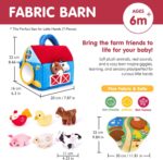 Plush farm animal activity set – Compact – Multicolor - Image 7