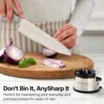 AnySharp Suction-base manual knife sharpener – Silver - Image 10