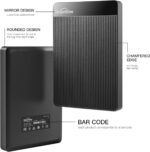 UnionSine External Hard Drive 500GB Ultra Slim Portable Hard Drive USB 3.0 HDD Storage Compatible for PC,Mac – HD2510 – Black - Image 2