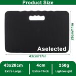 ASelected Garden Kneeler 40MM Thick Kneeling Pads Premium Waterproof Garden Knee Pads Knee Cushion 430 x 280 x 40mm – Black - Image 2