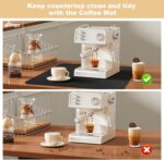 Absorbent coffee-machine mat – 40L x 30W cm – Black - Image 6