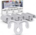 Fox·Bunny Washing-line hanger retention hooks – White – 40-pack