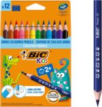 BIC Triangular young-child colouring pencils – Assorted Color