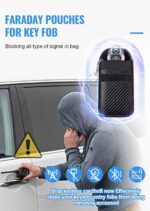 lanpard Faraday Car Key Pouches, 2-pack – M – Black - Image 4