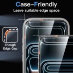 JETech Screen Protector for iPhone 17 Pro Max, 3-Pack | 9H Tempered Glass, HD Clear, Anti-Scratch Protection, Easy Installation Tool - Image 7