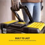 STANLEY Stacked rolling workshop toolbox – Black - Image 10
