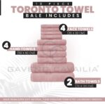 Cotton family towel bale – Toronto Towel – Standard – Blush Pink - Image 3