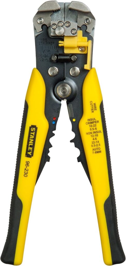STANLEY Automatic conductor wire stripper – Yellow/Black