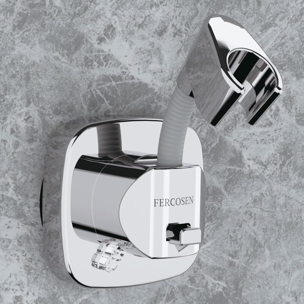 FERCOSEN Suction-mounted shower-head bracket – Slivery