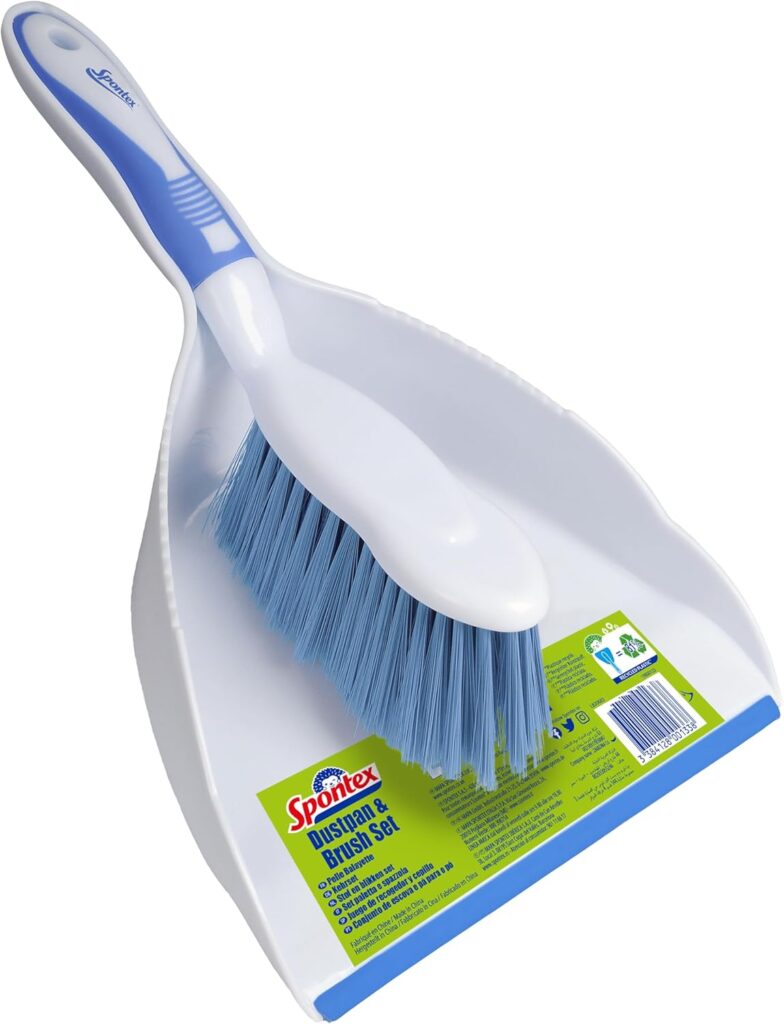Spontex dustpan and brush set – White