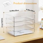StowBin Stackable acrylic letter trays – Clear Tray - Image 2